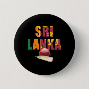 Cricket Sri Lanka Flag T Ll 6 Cm Round Badge