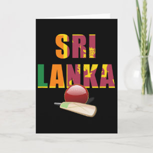 Cricket Sri Lanka Flag T Ll Card