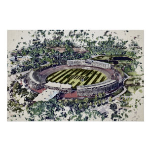 Cricket Stadium Art - Southampton, Hampshire Poster
