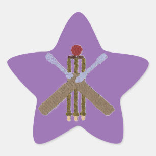 Cricket Star Sticker/Label Star Sticker