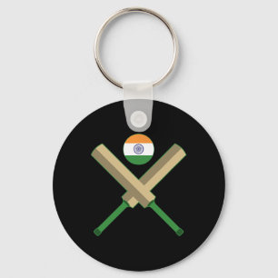 Cricket T Cricket Ll Indian Flag India Cricket  Key Ring