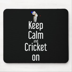 Cricket T Ll Tsman Keep Calm And Cricket On Mouse Pad