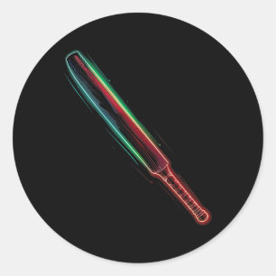 Cricket T Vector Classic Round Sticker