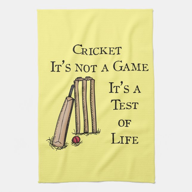 Cricket Tea Towel (Vertical)