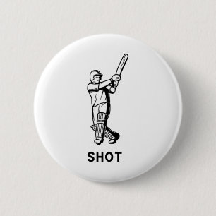 Cricket Tee Cricketer Cricketers India England Pak 6 Cm Round Badge
