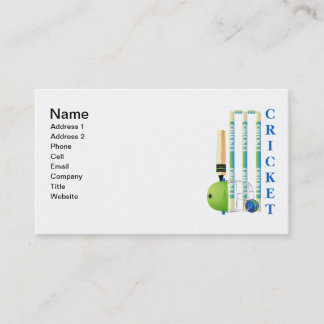 Cricket Tees and Gifts - Personalise Business Card