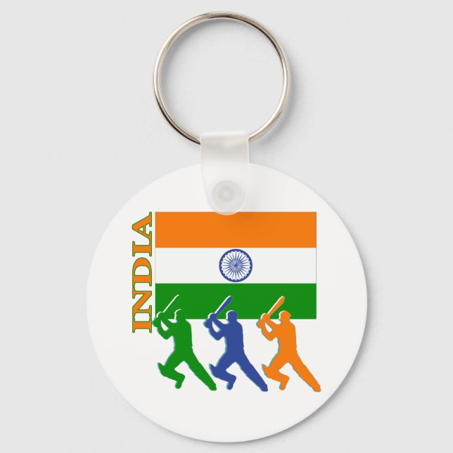 Cricket template key ring (Front)