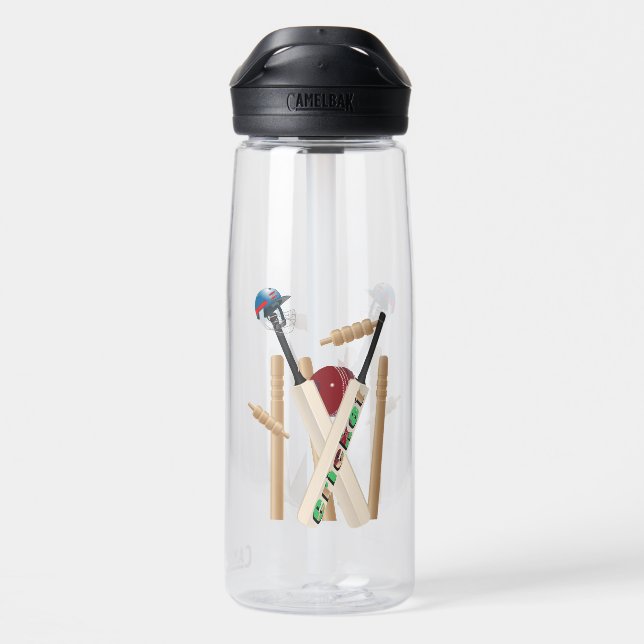 Cricket The Game,  Water Bottle (Back)