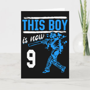 Cricket - This Boy Is Now 9 Year Old 9 Th Birthday Card