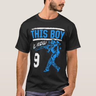 Cricket - This Boy Is Now 9 Year Old 9 Th Birthday T-Shirt