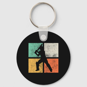 Cricket Tsman Gift Player Coach Retro Key Ring