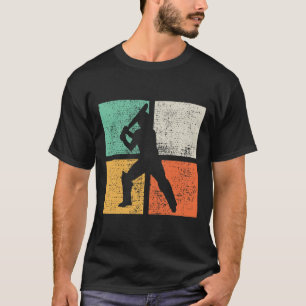 Cricket Tsman Gift Player Coach Retro T-Shirt