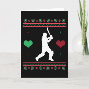 Cricket Ugly Christmas Sweater Xmas Card
