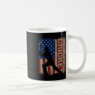 Cricket Usa American Flag Vintage 4th Of July Gift Coffee Mug