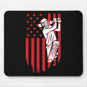 Cricket Usa Jersey Flag America Cricket In Usa Mouse Pad