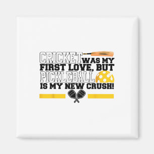 Cricket Was My First Love Magnet