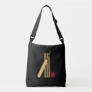 Cricket - Wicket, Bat and Ball  Crossbody Bag
