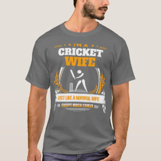 Cricket Wife Christmas Gift or Birthday Present T-Shirt