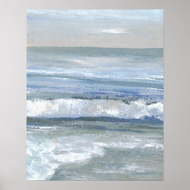CricketDiane Ocean Beach Art Poster - Tranquillity (Front)