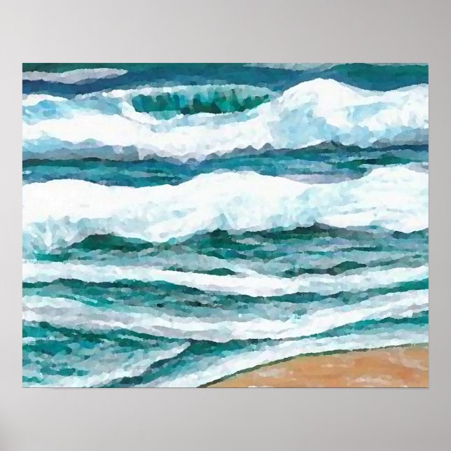 CricketDiane Ocean Poster - Sand at my Feet (Front)