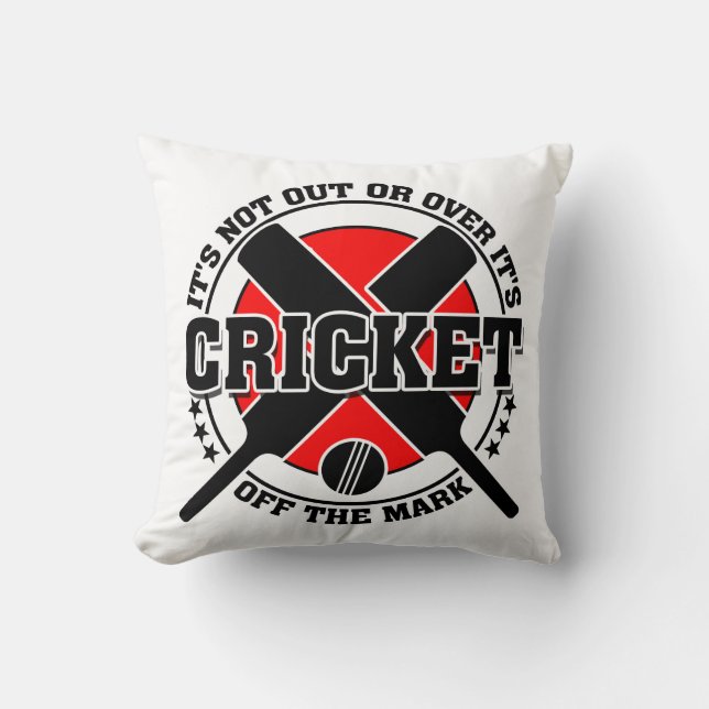 Cricketer's - Off The Mark Cricket Cushion (Front)