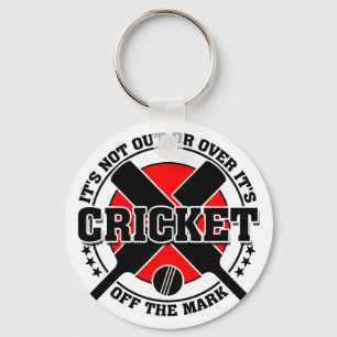 Cricketer's Off The Mark Cricket Key Ring