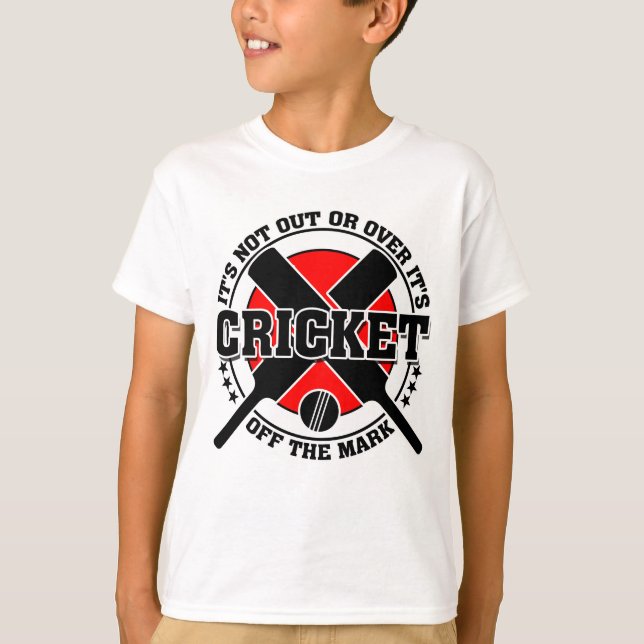 Cricketer's Off The Mark Cricket T-Shirt (Front)