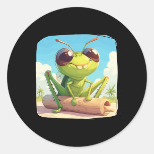 Crickets Animal Cricket 2 Classic Round Sticker