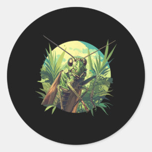 Crickets Animal Cricket 6 Classic Round Sticker