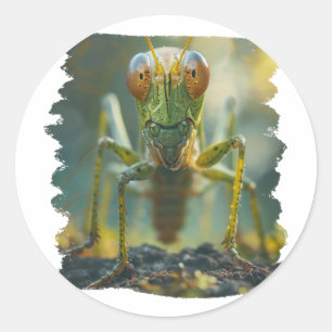 Crickets Animal Cricket 7 Classic Round Sticker