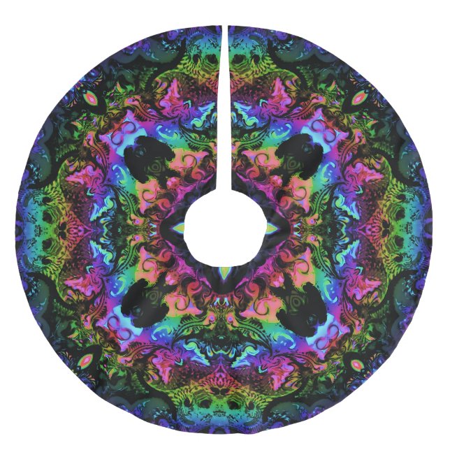 Crickets Pride  Brushed Polyester Tree Skirt (Front)