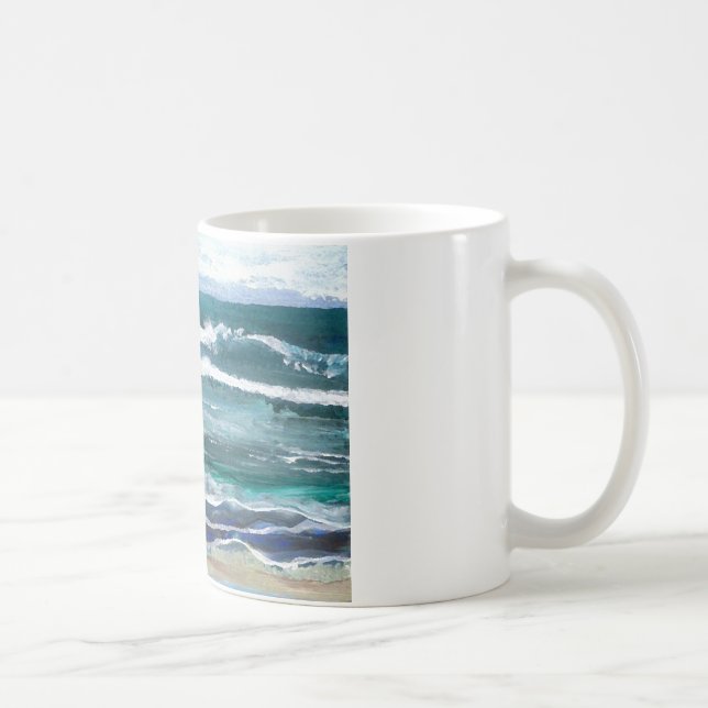 Cricket's Sea - Ocean Waves Beach Gifts Coffee Mug (Right)