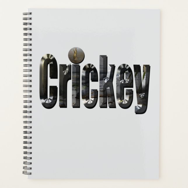 Crickey: Aussie Slang Word Made With Crocodiles, Planner (Front)