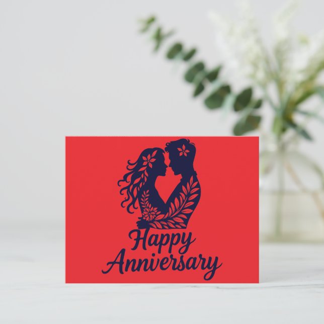 Cricut Happy Anniversary Card  (Standing Front)