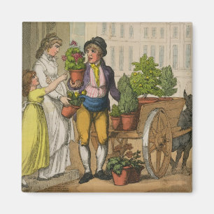 Cries of London: The Garden Pot Seller, 1799 (colo Magnet