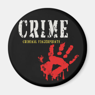 crime-criminal fingerprints Magnet