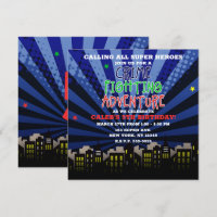 Crime Fighting Adventure Super Hero Birthday Party