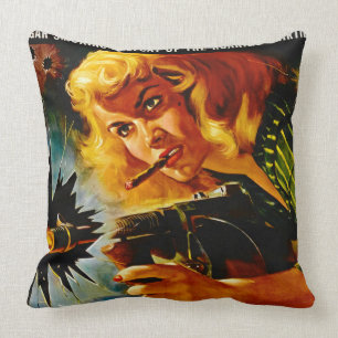 Crime Movie Poster 1958 Cushion