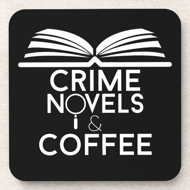 Crime Novels and Coffee Coaster (Front)