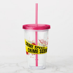 Crime Scene Acrylic Tumbler