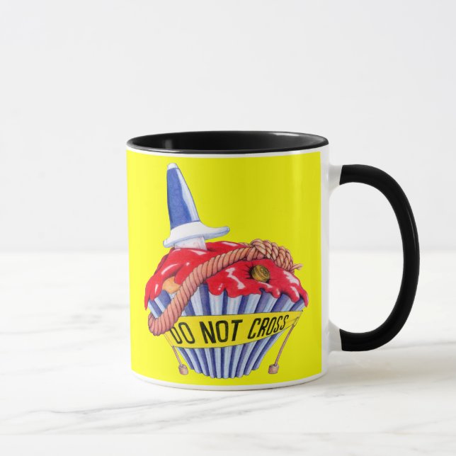 Crime Scene Cupcake Mug (Right)