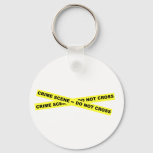 Crime Scene - Do Not Cross Key Ring