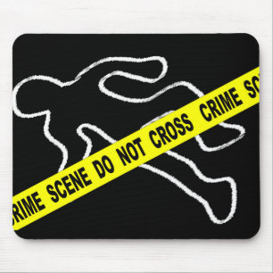 Crime Scene Do Not Cross Mouse Pad