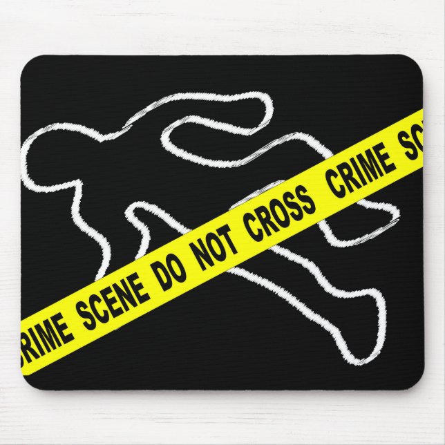 Crime Scene Do Not Cross Mouse Pad (Front)