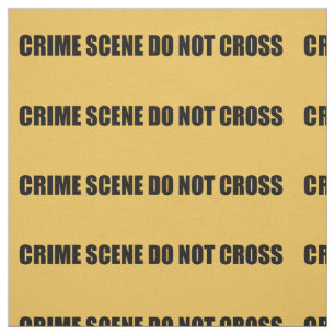 Crime Scene Do Not Cross Novelty Fabric