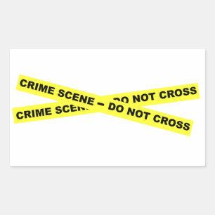 Crime Scene - Do Not Cross Rectangular Sticker