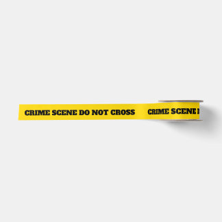 Crime Scene Do Not Cross Satin Ribbon
