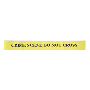 CRIME SCENE DO NOT CROSS SATIN RIBBON