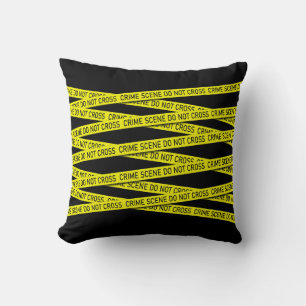 Crime Scene Do Not Enter Police Detective Novelty Cushion
