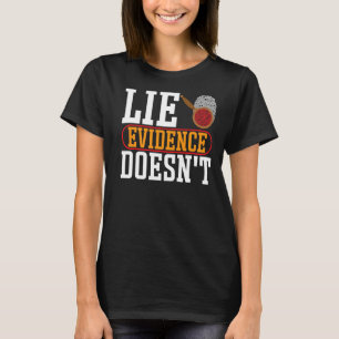 Crime Scene Investigator Backprint For Forensic Sc T-Shirt